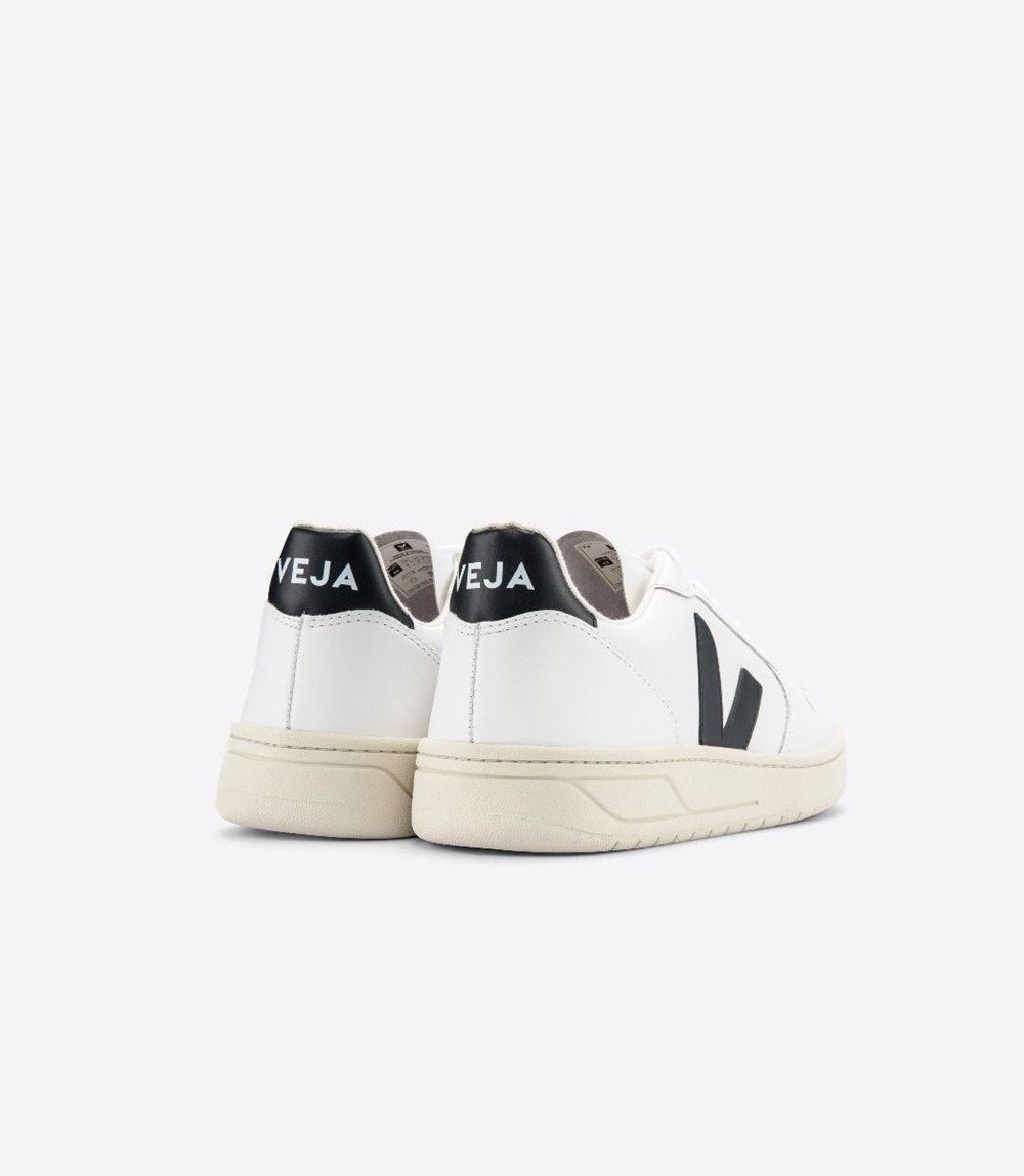 Veja Sneakers Dam - V-10 Läder - Vita/Nigga - 357129-AID